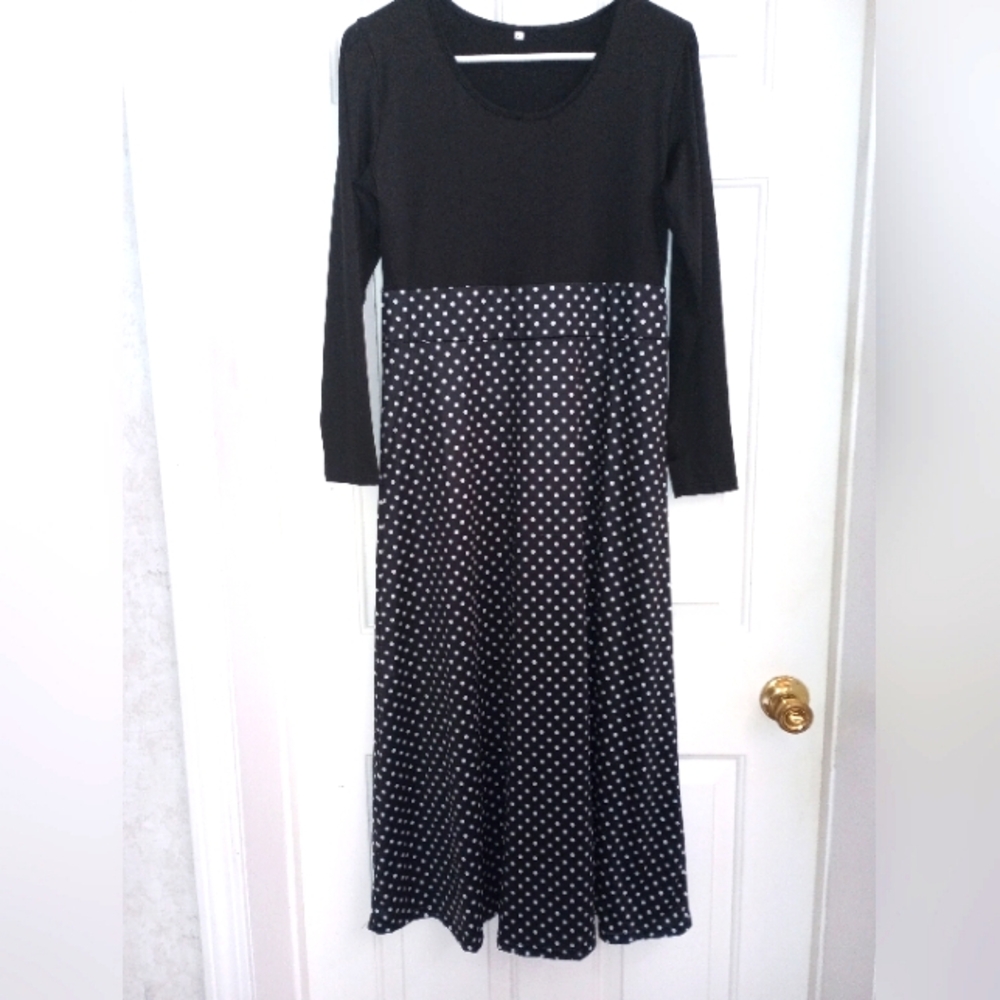 Black and White Polka Dot Dress